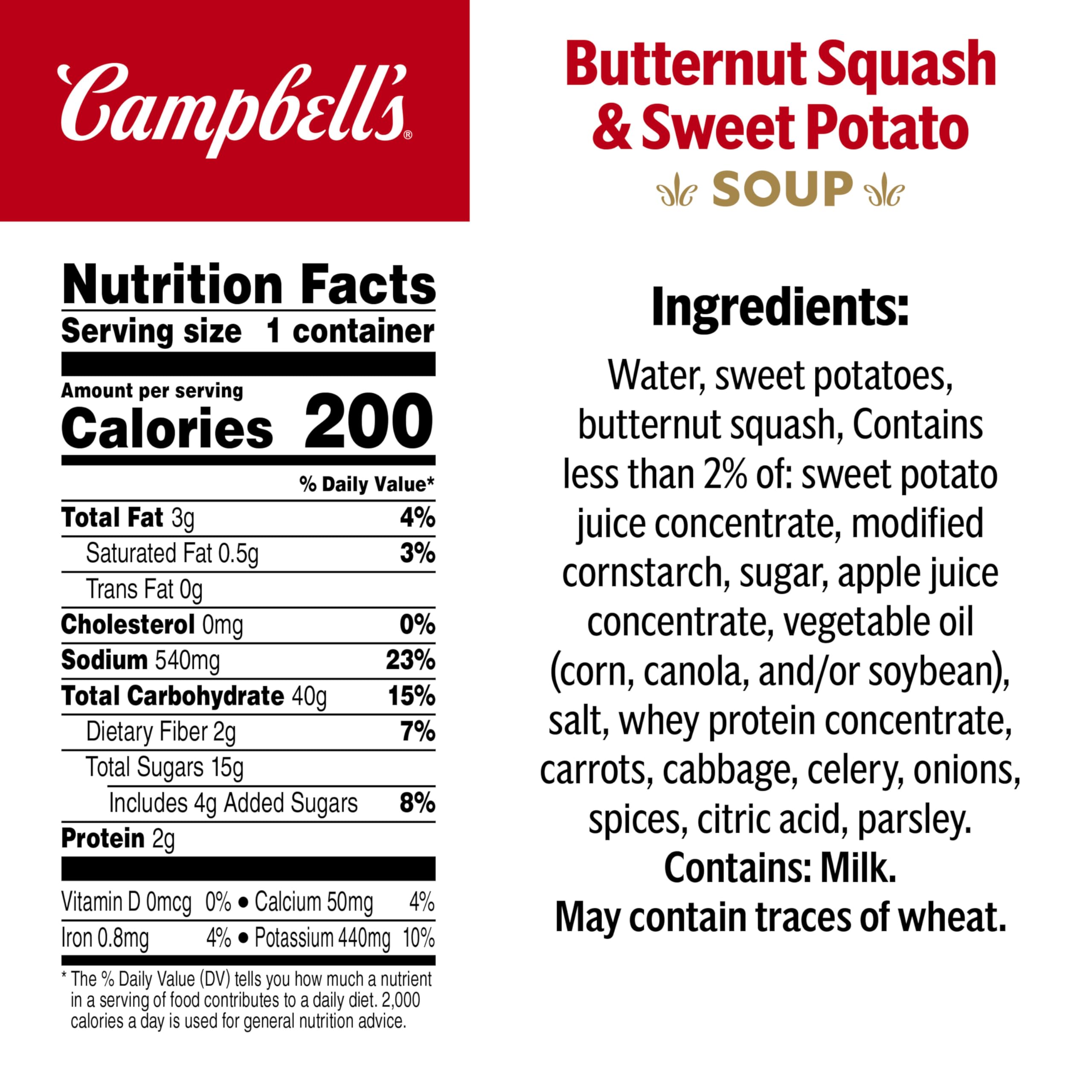 Campbell's textura cremosa cercana que resalta sabor y suavidad