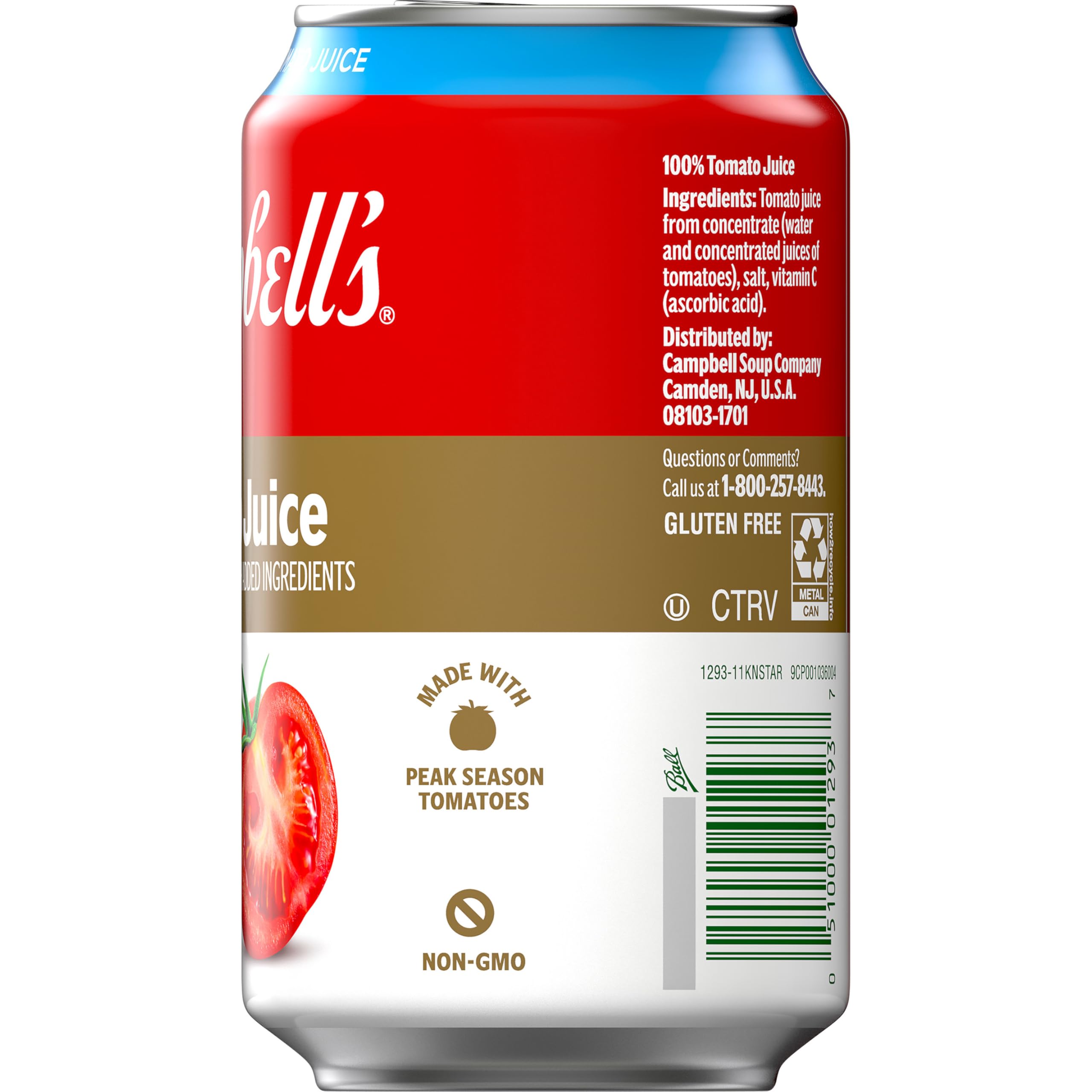 Campbell's jugo como base de cocktail visualizando mezcla y sabor