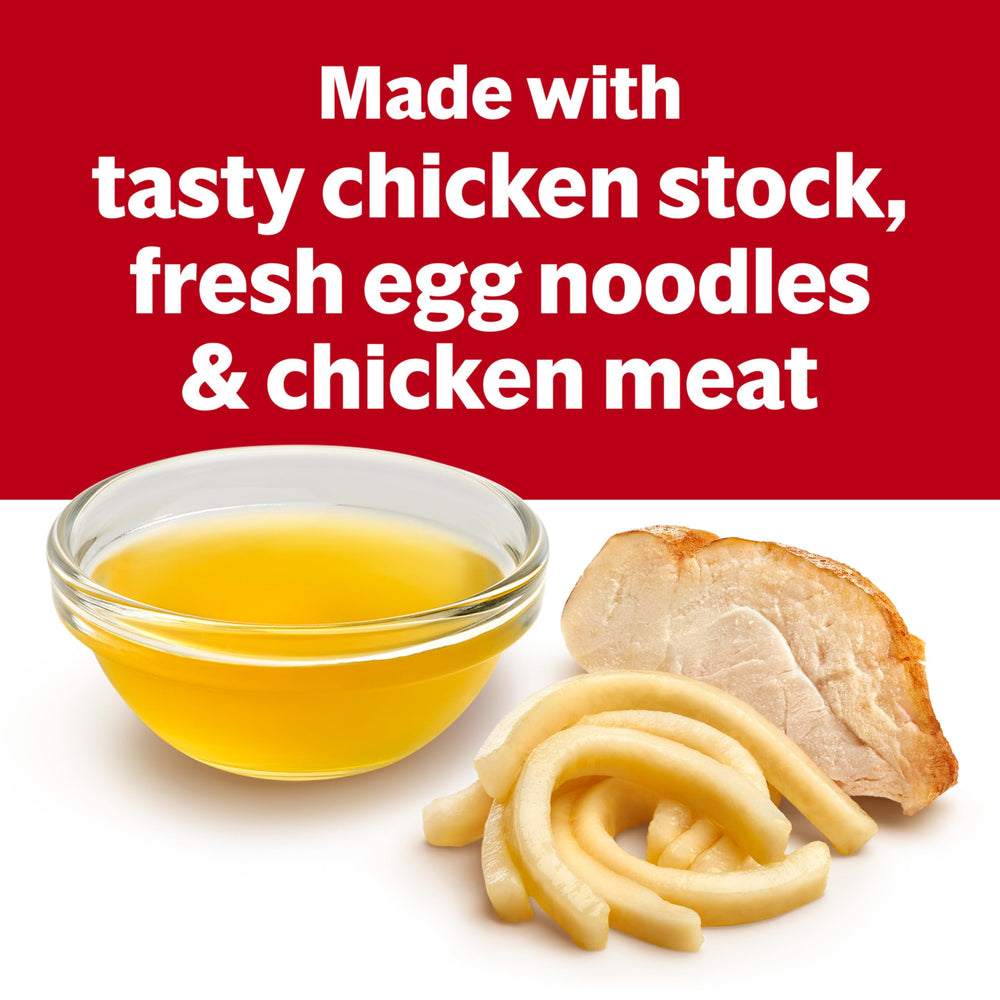 Campbell's sopa servida en tazón lista para comer, aporta comodidad rápida