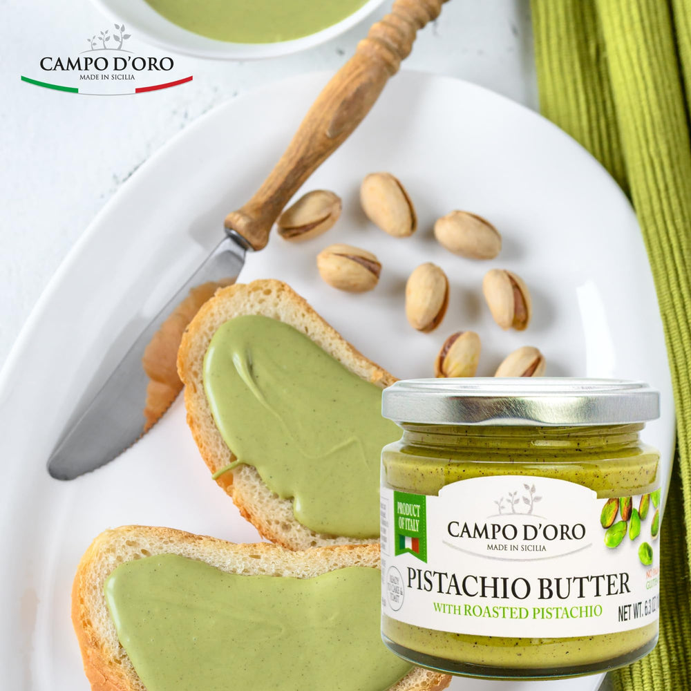 CAMPO D'ORO tarro en mesa de desayuno, aporta elegancia y sabor