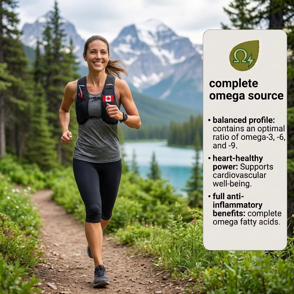 Canada Hemp Foods detalle de la etiqueta nutricional indicando proteína y omegas