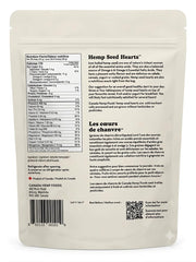 Canada Hemp Foods primer plano de la textura de las hemp hearts mostrando su aspecto nutritivo