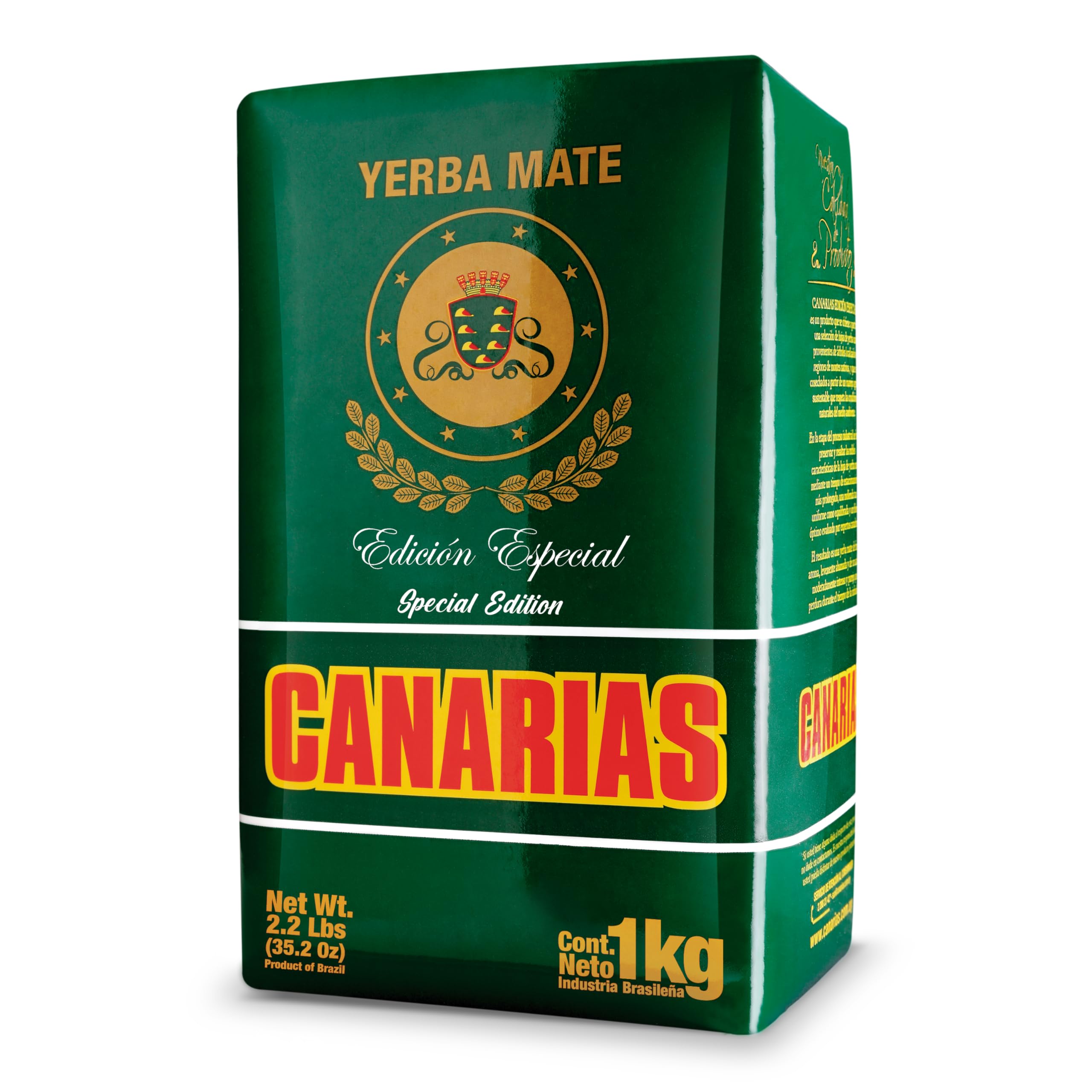 Canarias paquete frontal mostrando el diseño y peso 1 kg, ideal para stock