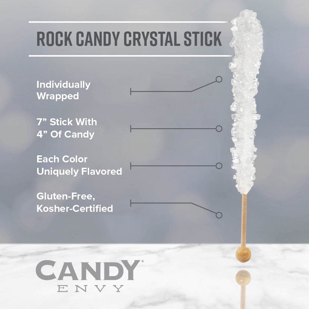 Candy Envy palito junto a mano para escala, muestra tamaño generoso