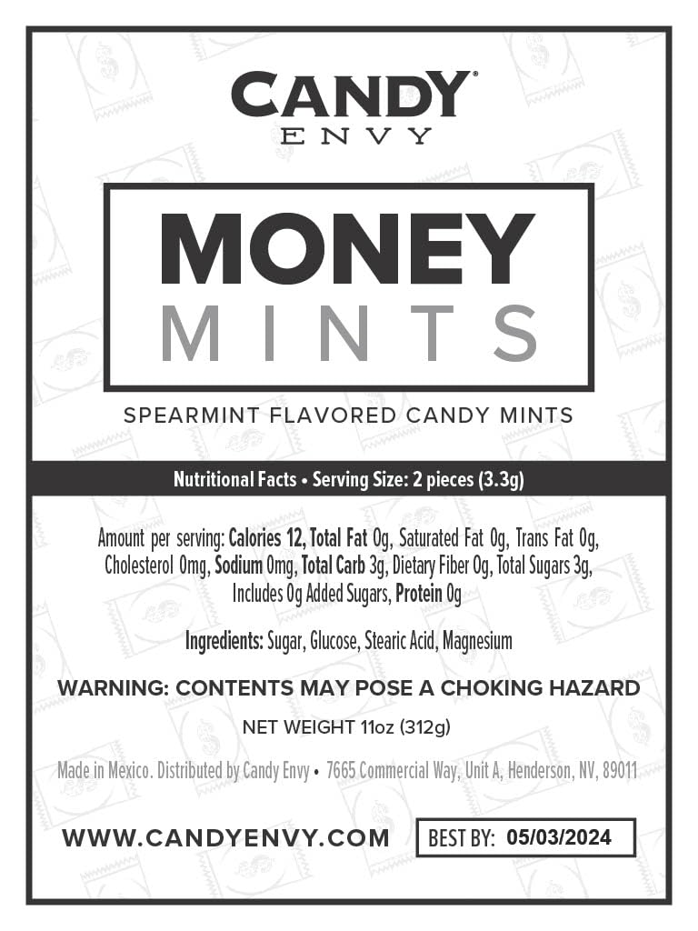 Candy Envy mints en mostrador de recepción como obsequio profesional