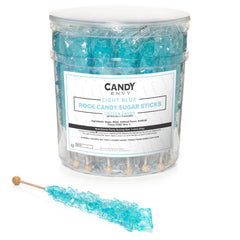 Candy Envy paquete frontal mostrando 36 palitos azul claro y presentación atractiva