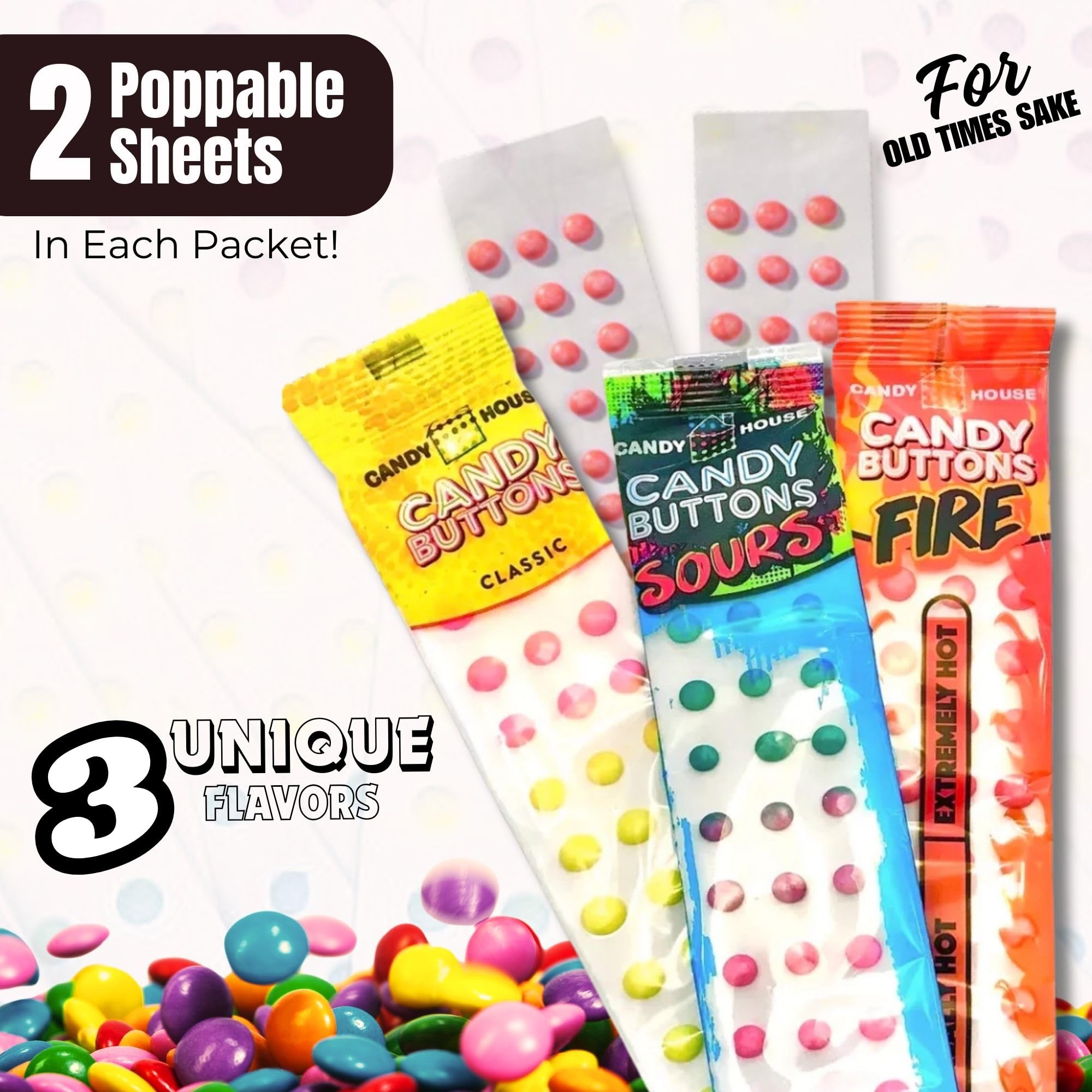 Candy House tiras empaquetadas individualmente para frescura y transporte fácil