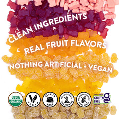 Candy People VegoBears varias bolsas abiertas destacando la variedad de sabores