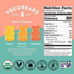 Candy People VegoBears textura masticable orgánica que conserva elasticidad