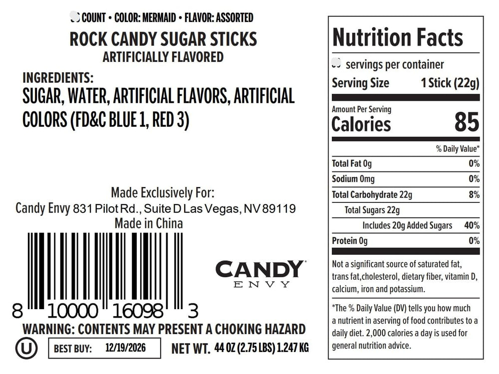 Candy Envy comparación de tamaño con regla, medidas claras