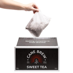 Cane Brew frente del empaque mostrando uso fácil y ahorro