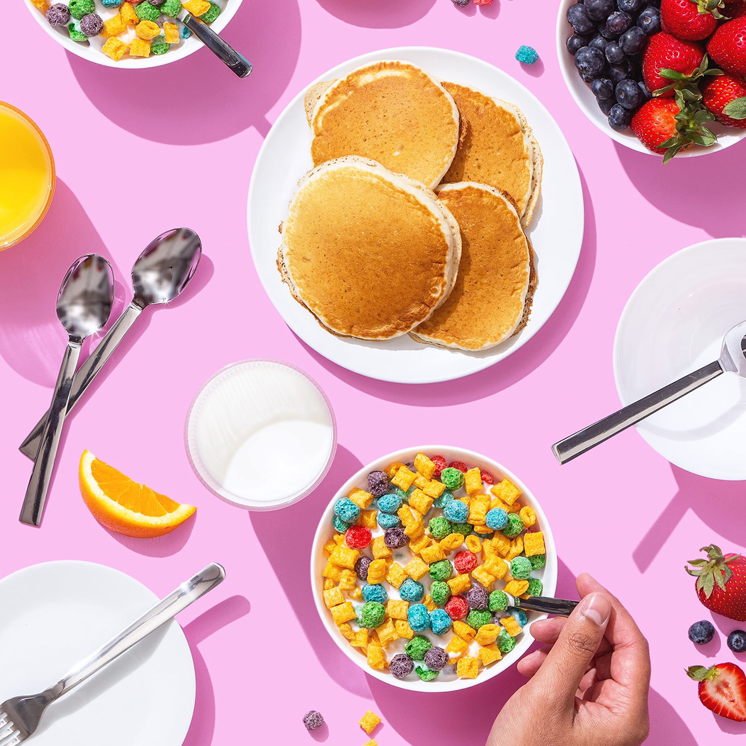Cap'n Crunch All Berries servido en tazón listo para comer, ideal para desayuno rápido