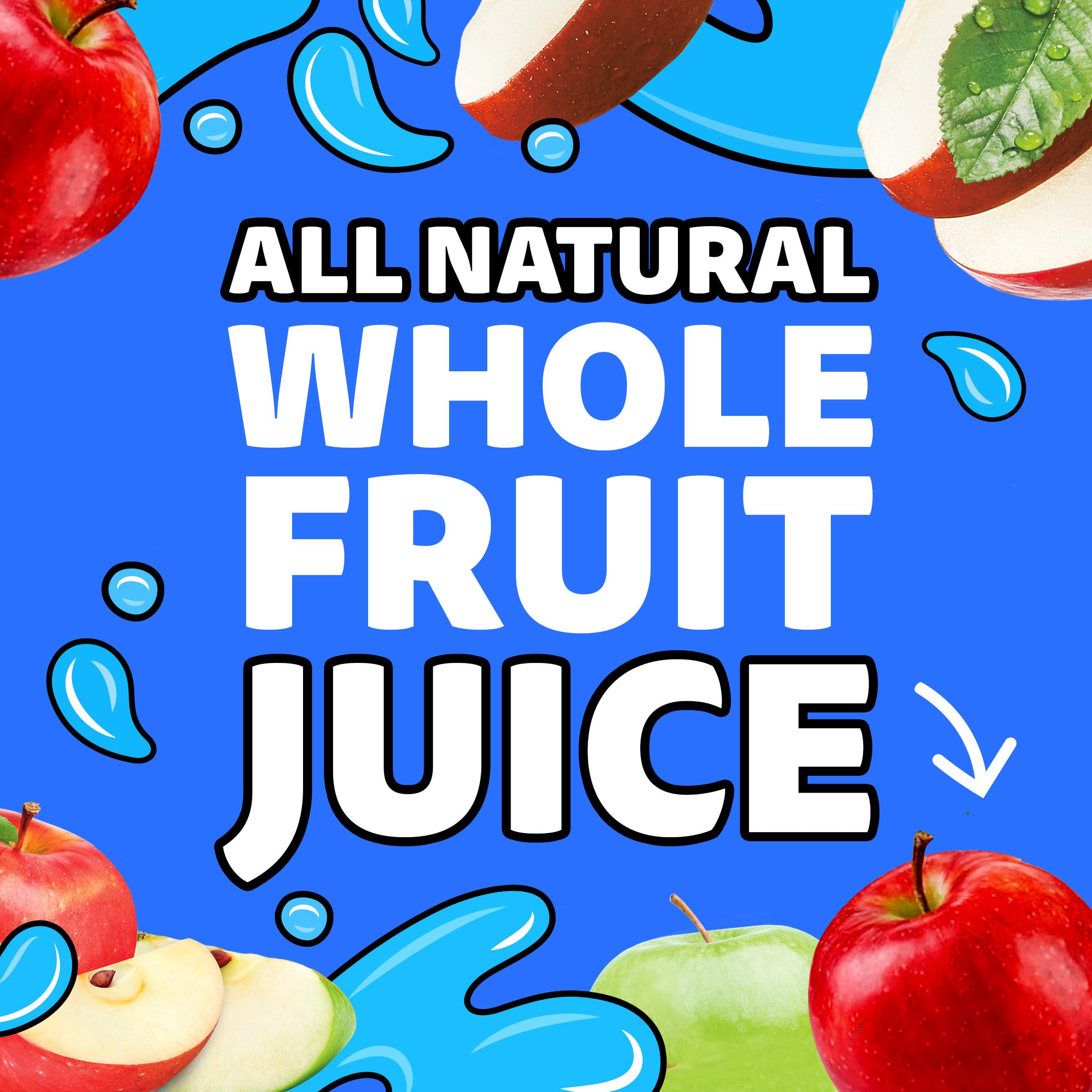Capri Sun pouch abierto con jugo visible, listo para consumo inmediato