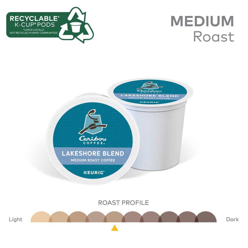 Granos etíopes junto a cápsula Caribou Coffee destacando orígenes cremosos