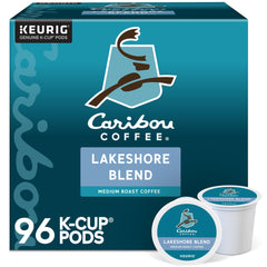 Caribou Coffee packaging frontal mostrando las cápsulas y ventaja de conveniencia
