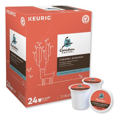 Caribou Coffee primer plano de cápsula mostrando sello y aroma preservado