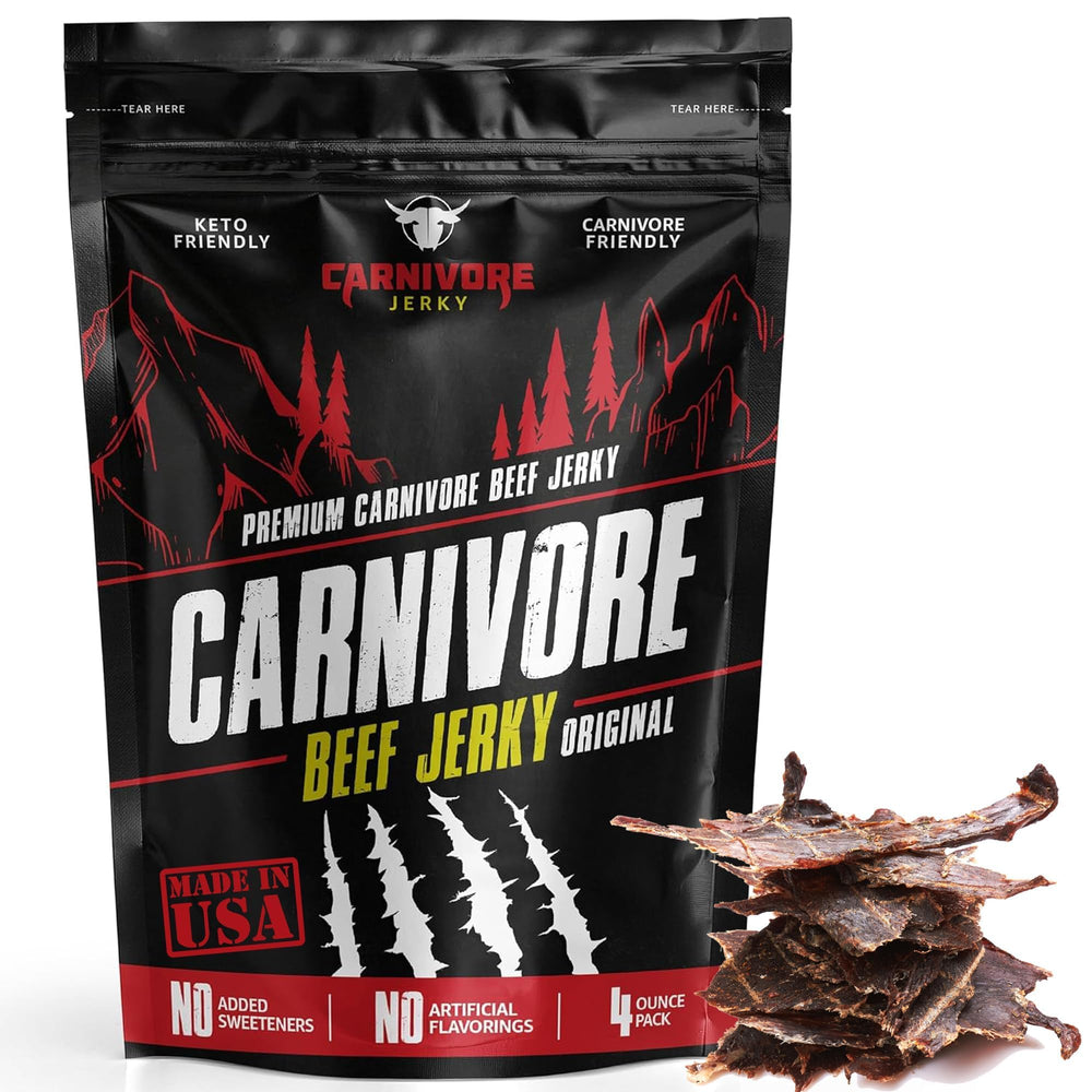 Carnivore Electrolytes paquete frente mostrando 4 oz y beneficios prácticos