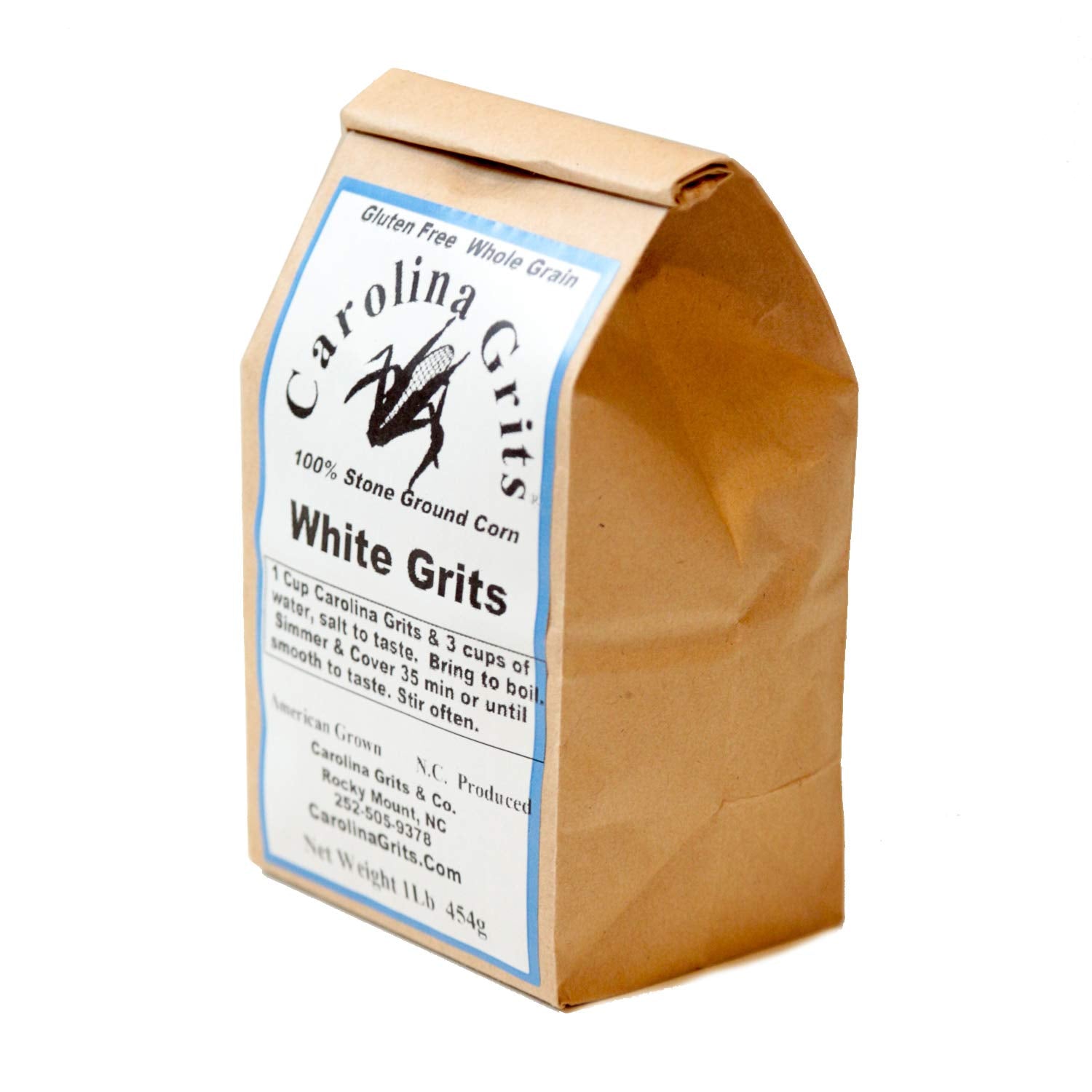CAROLINA GRITS primer plano de la textura arenosa y sabor auténtico