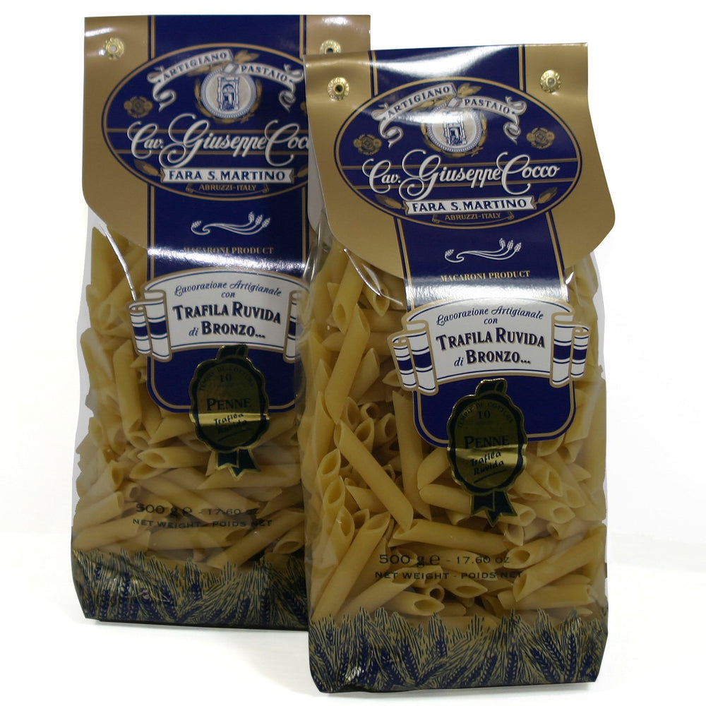 Cav Giuseppe Cocco penne envasadas, cocción uniforme y textura firme