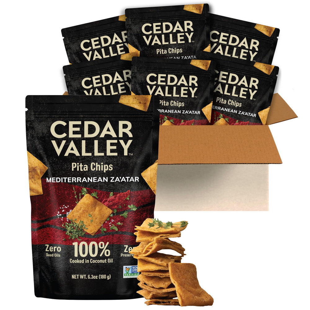 Cedar Valley paquete frontal mostrando etiqueta y beneficio sin preservantes