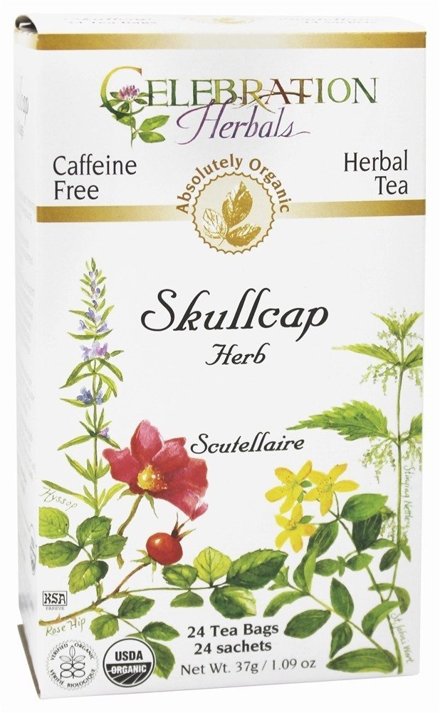Celebration Herbals caja frontal mostrando 24 bolsitas y etiqueta orgánica