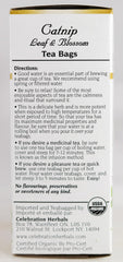 Celebration Herbals taza con té de catnip en infusión y vapor reconfortante