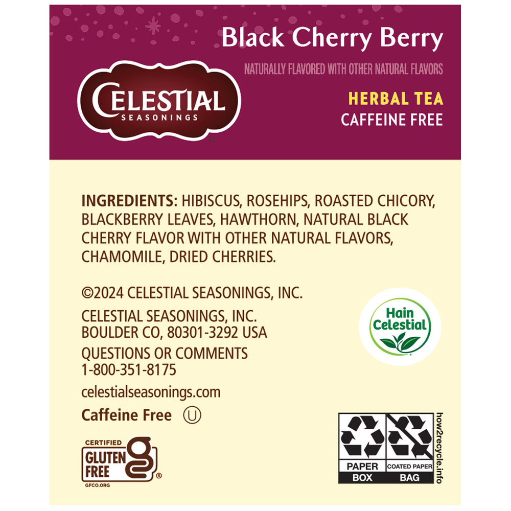 Celestial Seasonings bolsita sin hilo sobre superficie, fácil de usar y servir