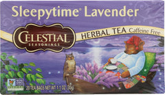 Celestial Seasonings frente del empaque mostrando pack de dos cajas y beneficios de relajación