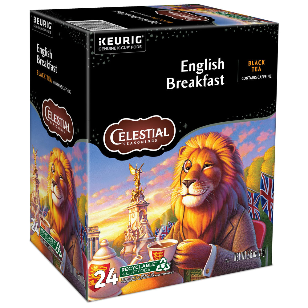 Celestial Seasonings cápsulas en área de descanso de oficina listos para servir