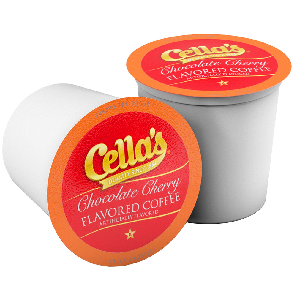 Cella's cápsula en máquina Keurig mientras se prepara café consistente