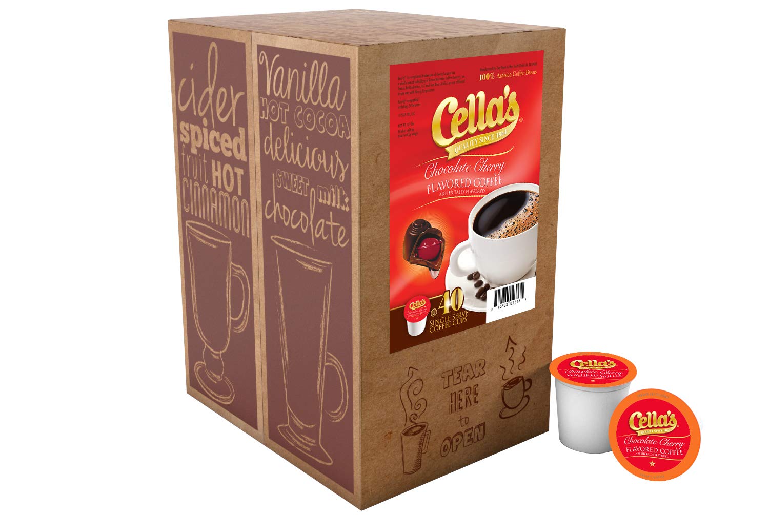 Cella's cápsula detalle que muestra textura y sello para frescura