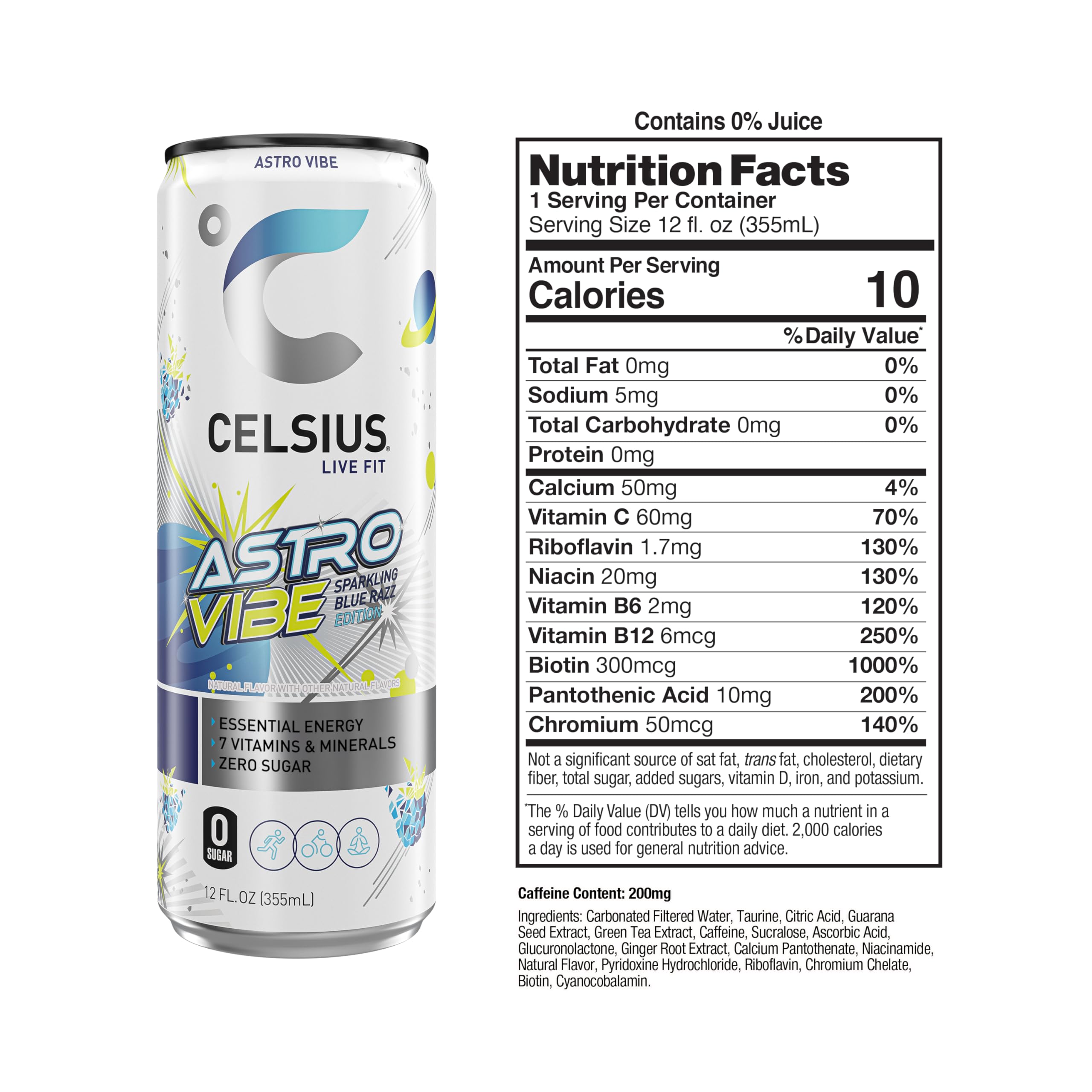 CELSIUS detalle de burbujas carbonatadas mostrando frescura intensa