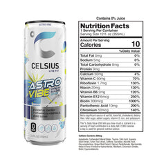 CELSIUS detalle de burbujas carbonatadas mostrando frescura intensa