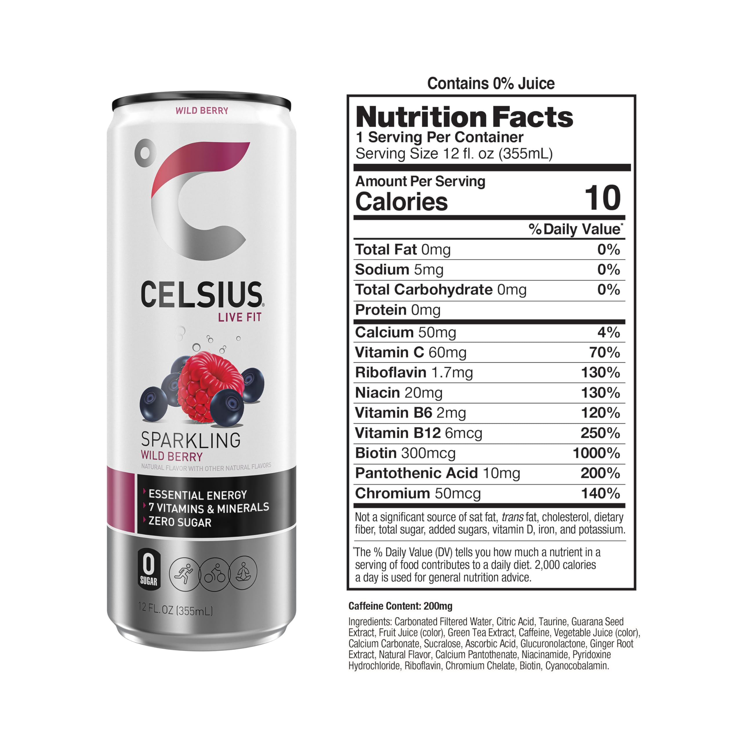 CELSIUS lata junto a pesas en gimnasio para impulso preentreno