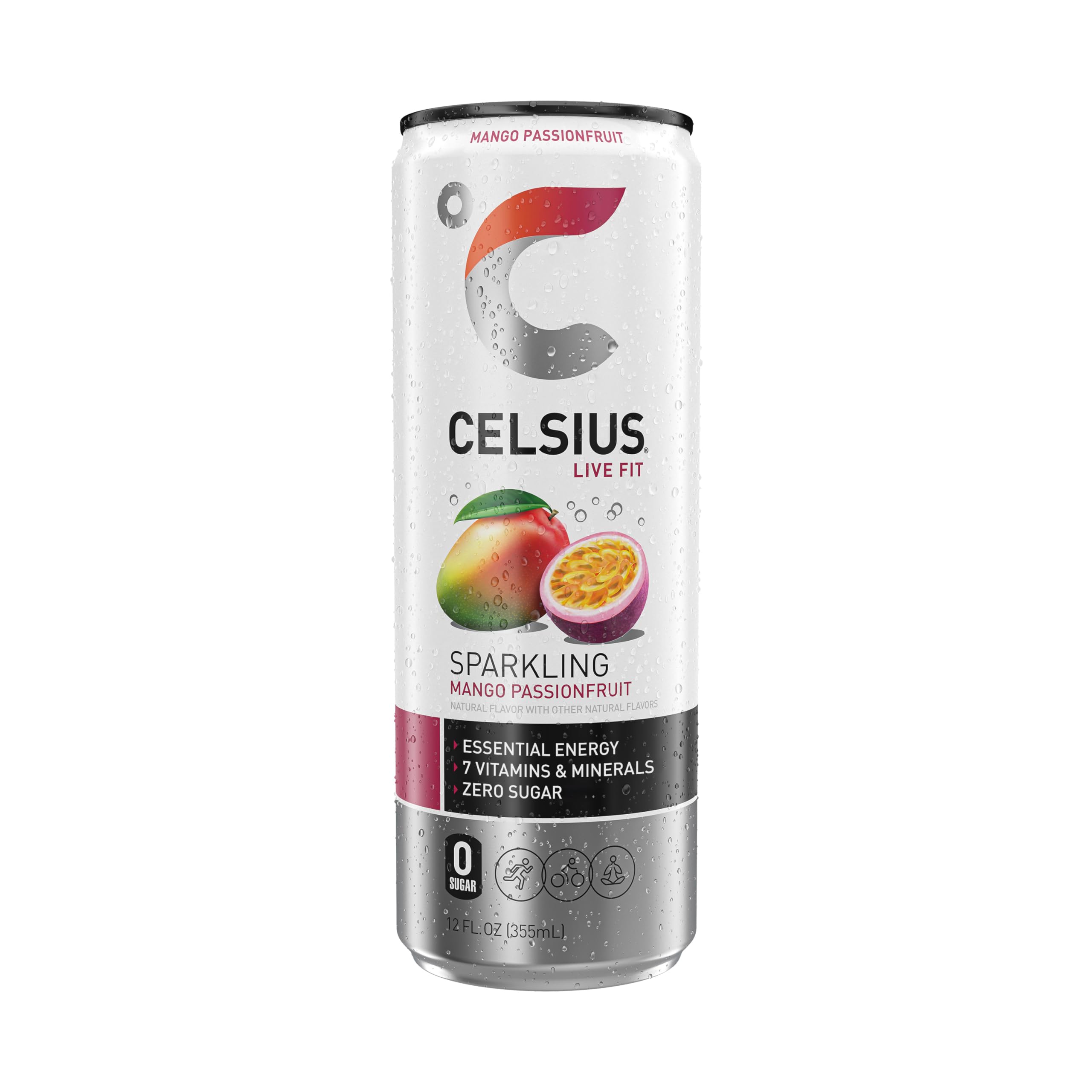 CELSIUS lata junto a equipo de gimnasio destacando uso pre-entreno