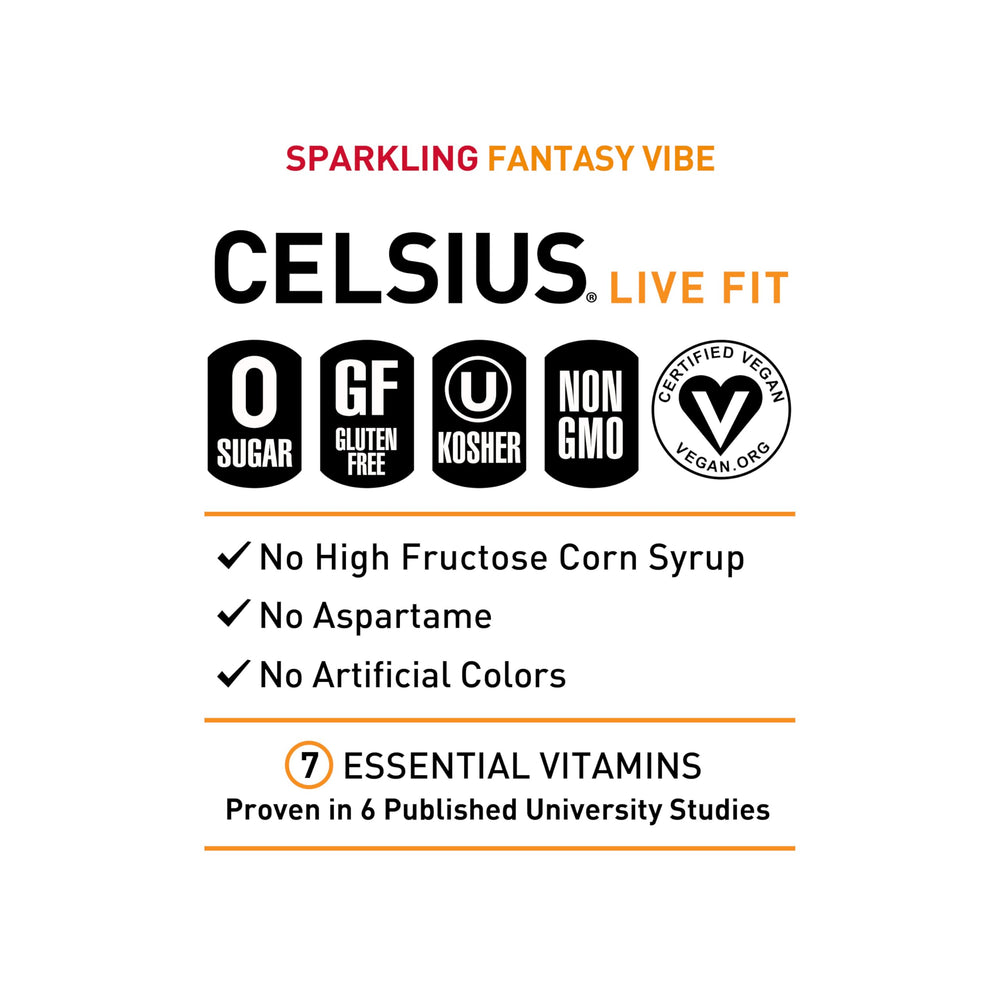 CELSIUS junto a regla para comparar tamaño compacto y conveniencia