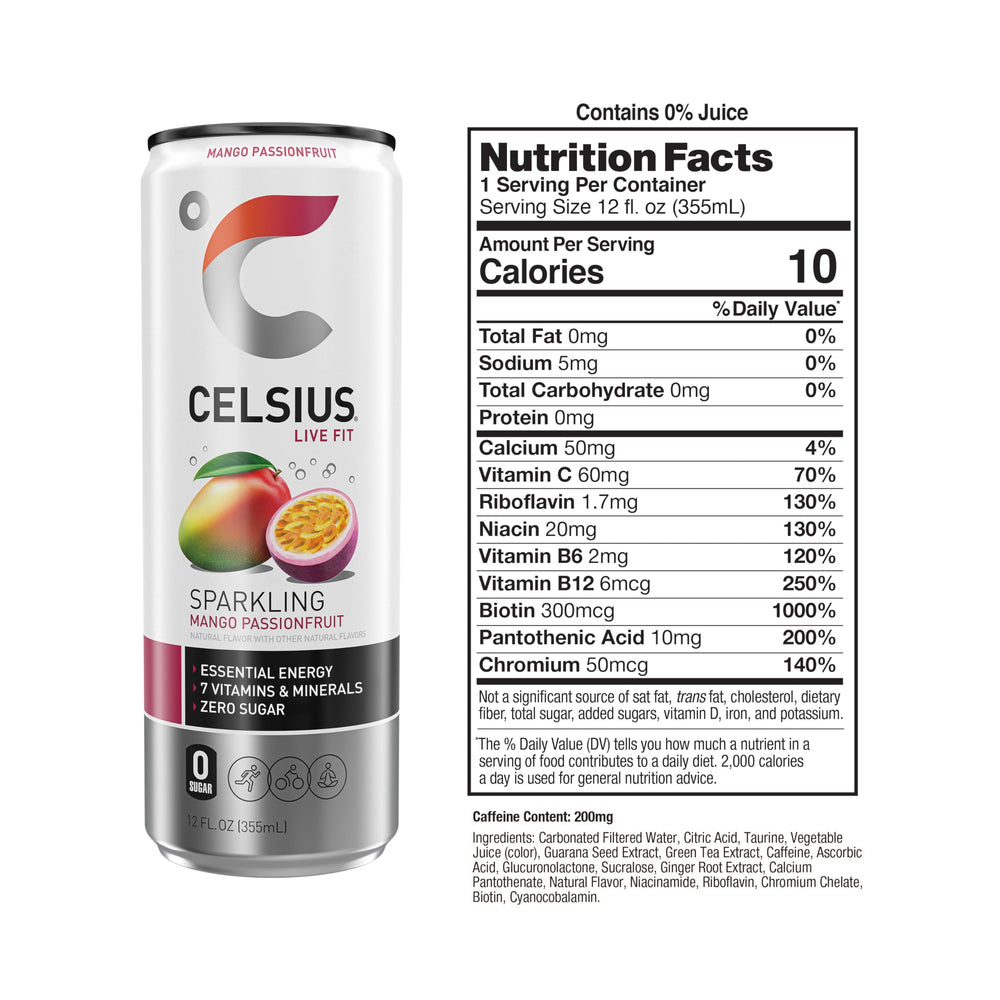 CELSIUS primer plano espuma y burbujas que resaltan sabor efervescente