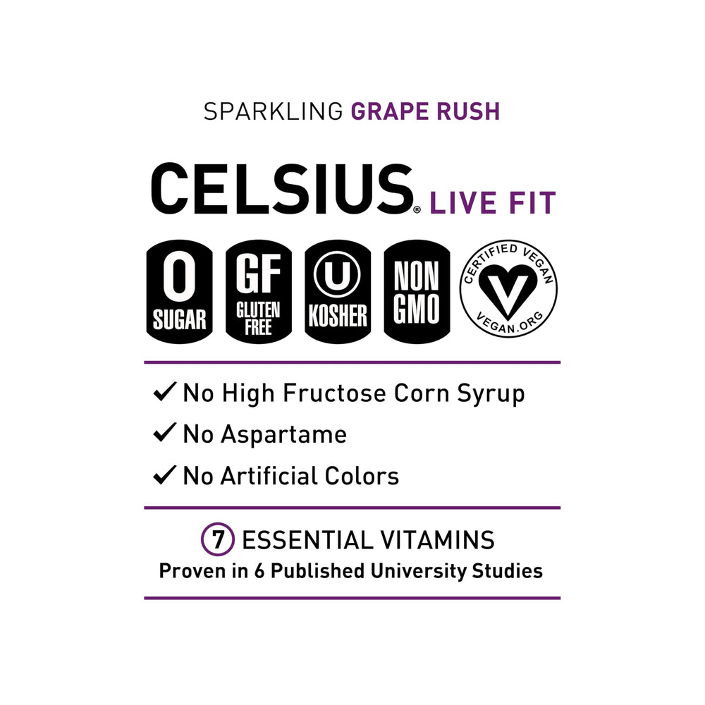 CELSIUS lata junto a regla para comparar tamaño slim práctico