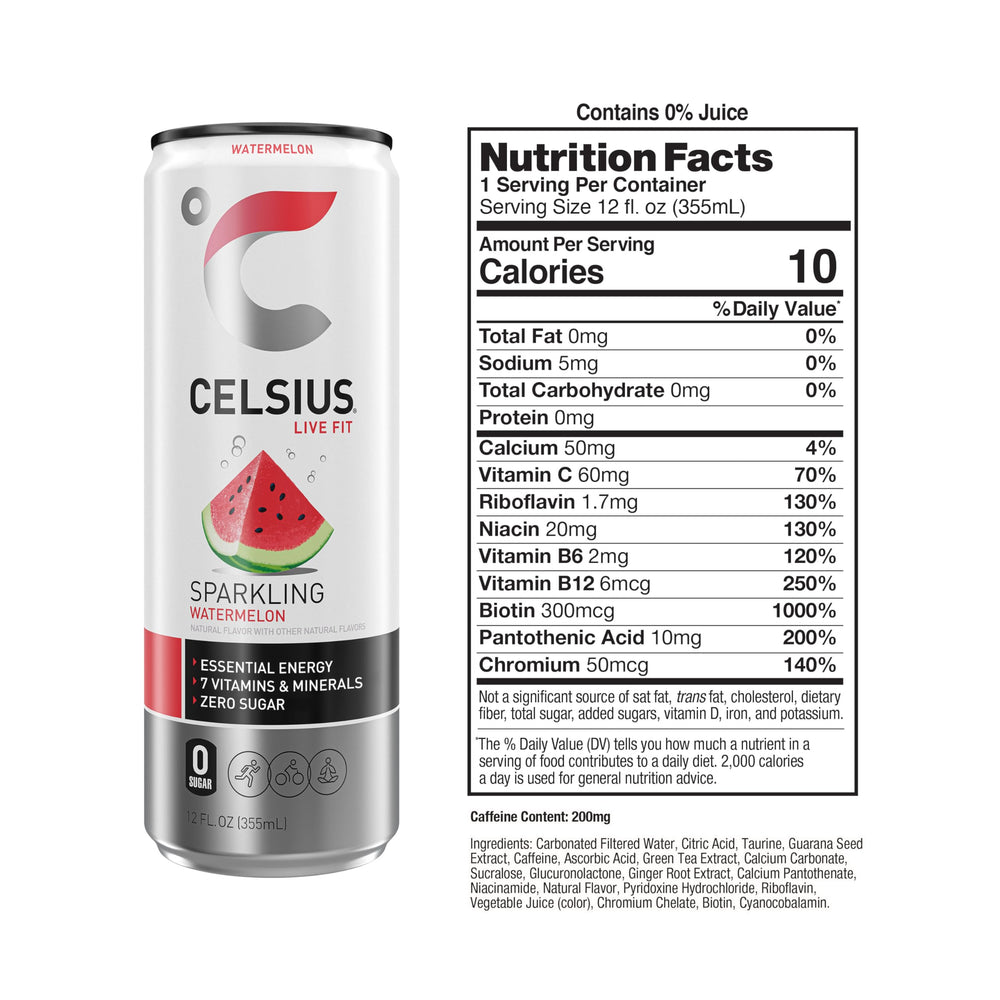 CELSIUS bebida en manos antes de entrenamiento mostrando conveniencia