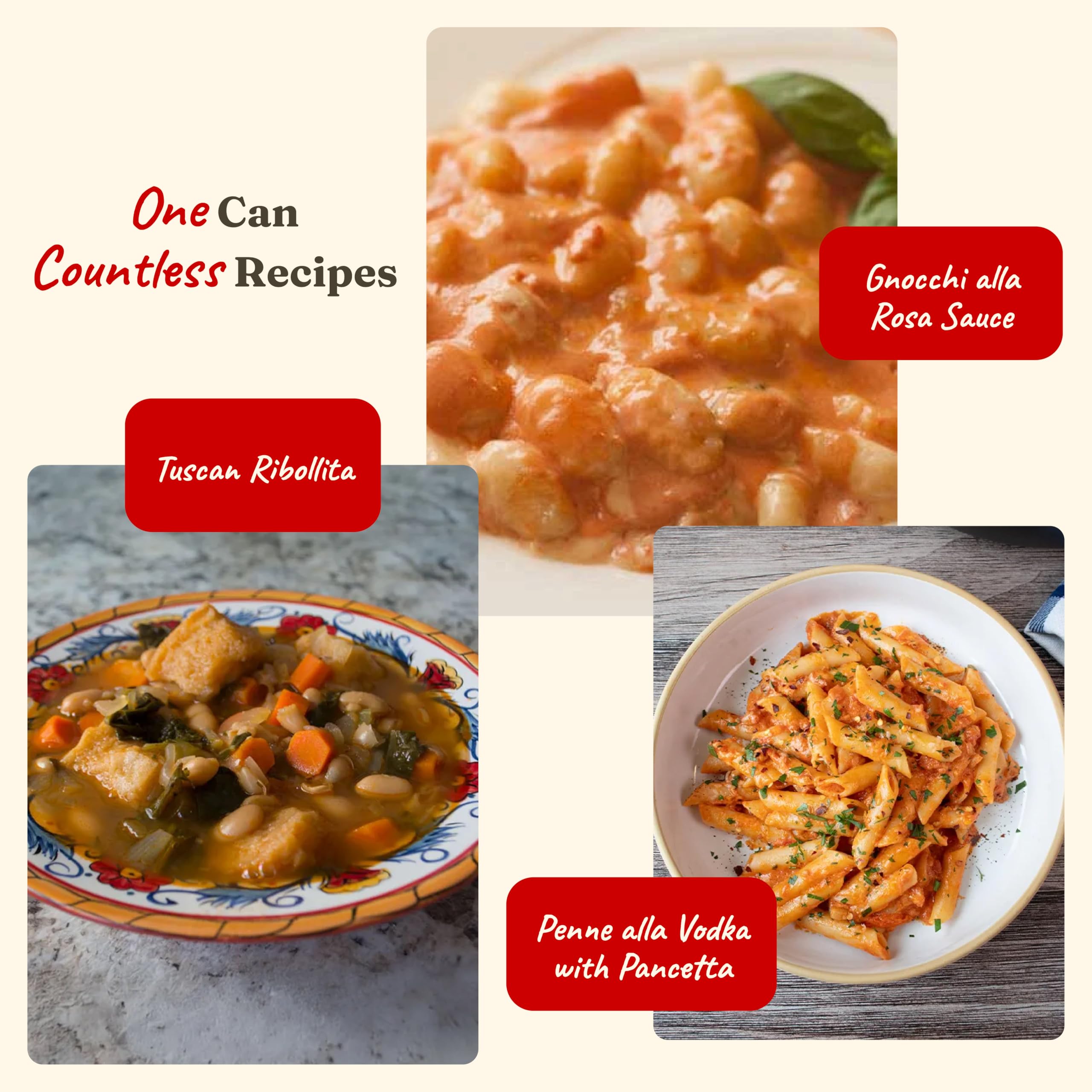Cento lata abierta con pasta visible y sin BPA, preservando calidad del interior