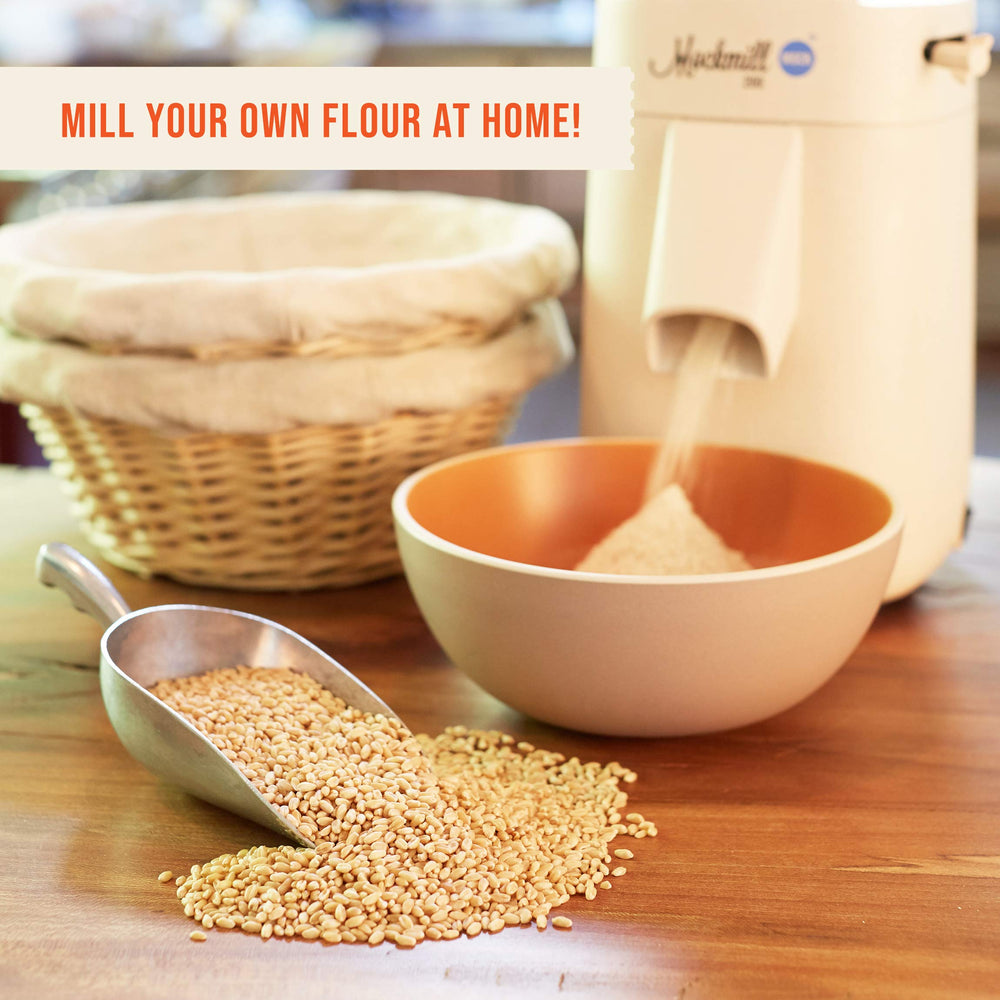 CENTRAL MILLING escena de cocina con pan artesanal hecho con harina molida