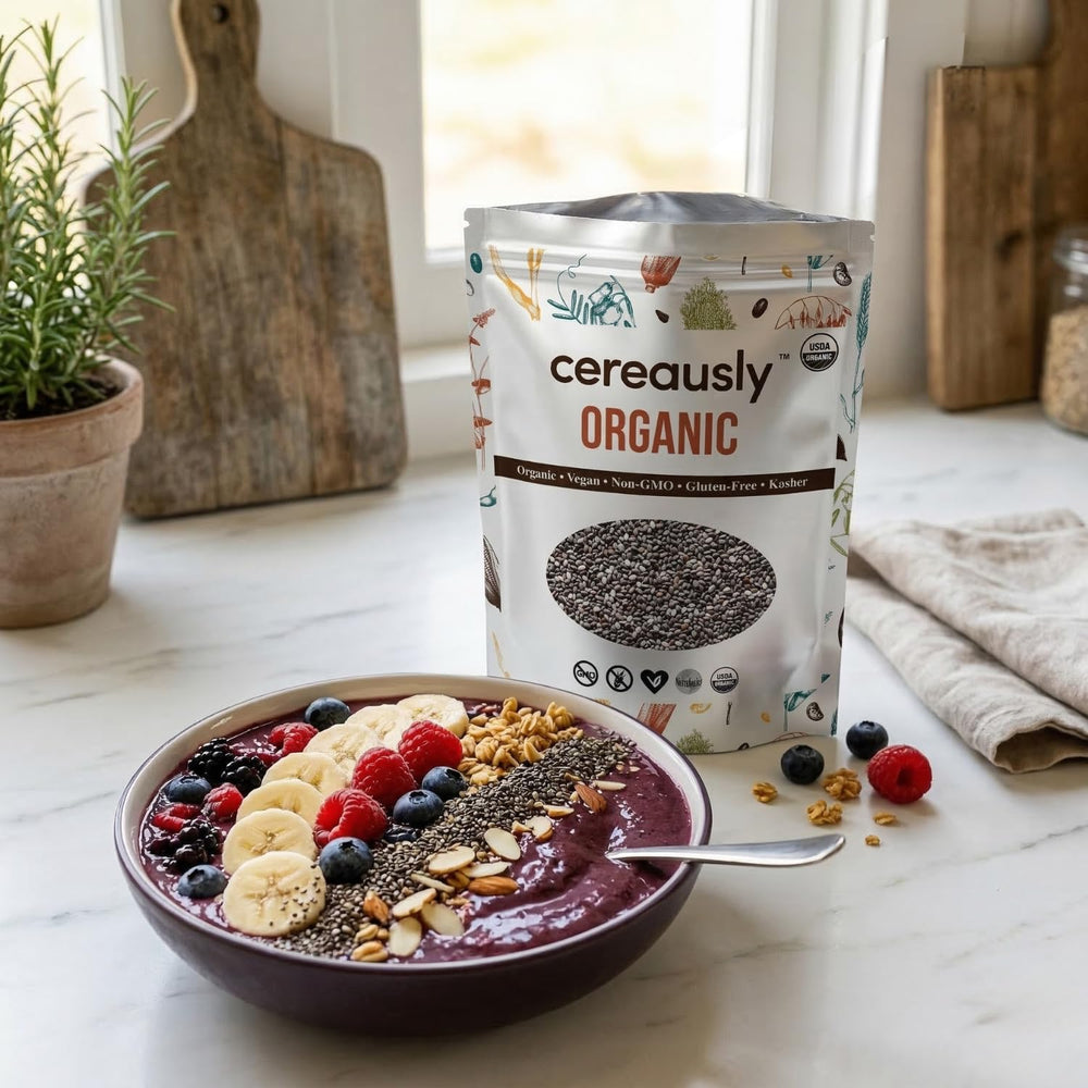 Cereausly cierre resellable de la bolsa para conservar frescura y aroma