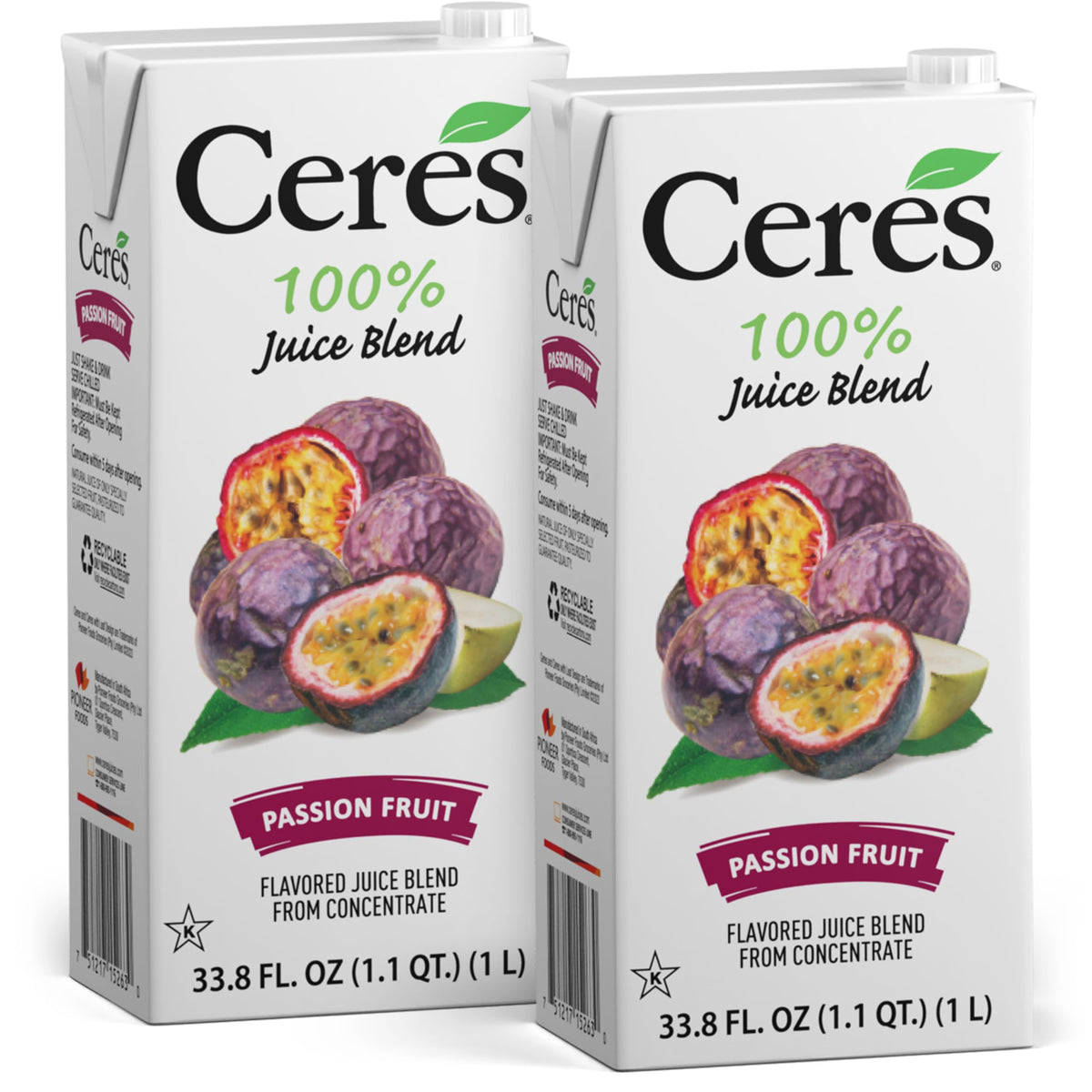 Ceres frontal pack 2 maracuyá mostrando diseño y tamaño práctico