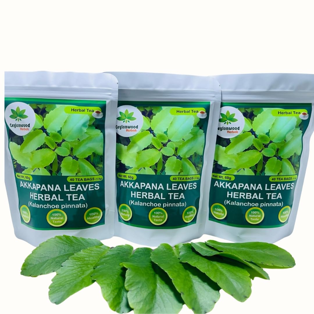 Ceylonwood Herbals bolsita junto a una regla para ver tamaño real