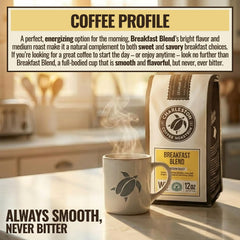 Charleston Coffee Roasters taza servida resaltando sabor equilibrado
