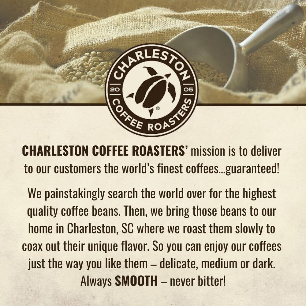 Charleston Coffee Roasters café filtrado en proceso mostrando limpieza de taza