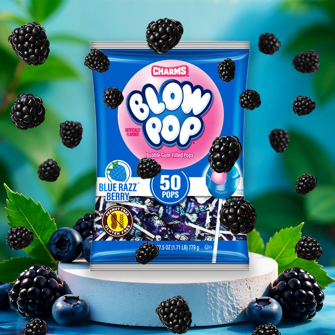 Charms Blow Pop en mesa de fiesta ideal para eventos y niños