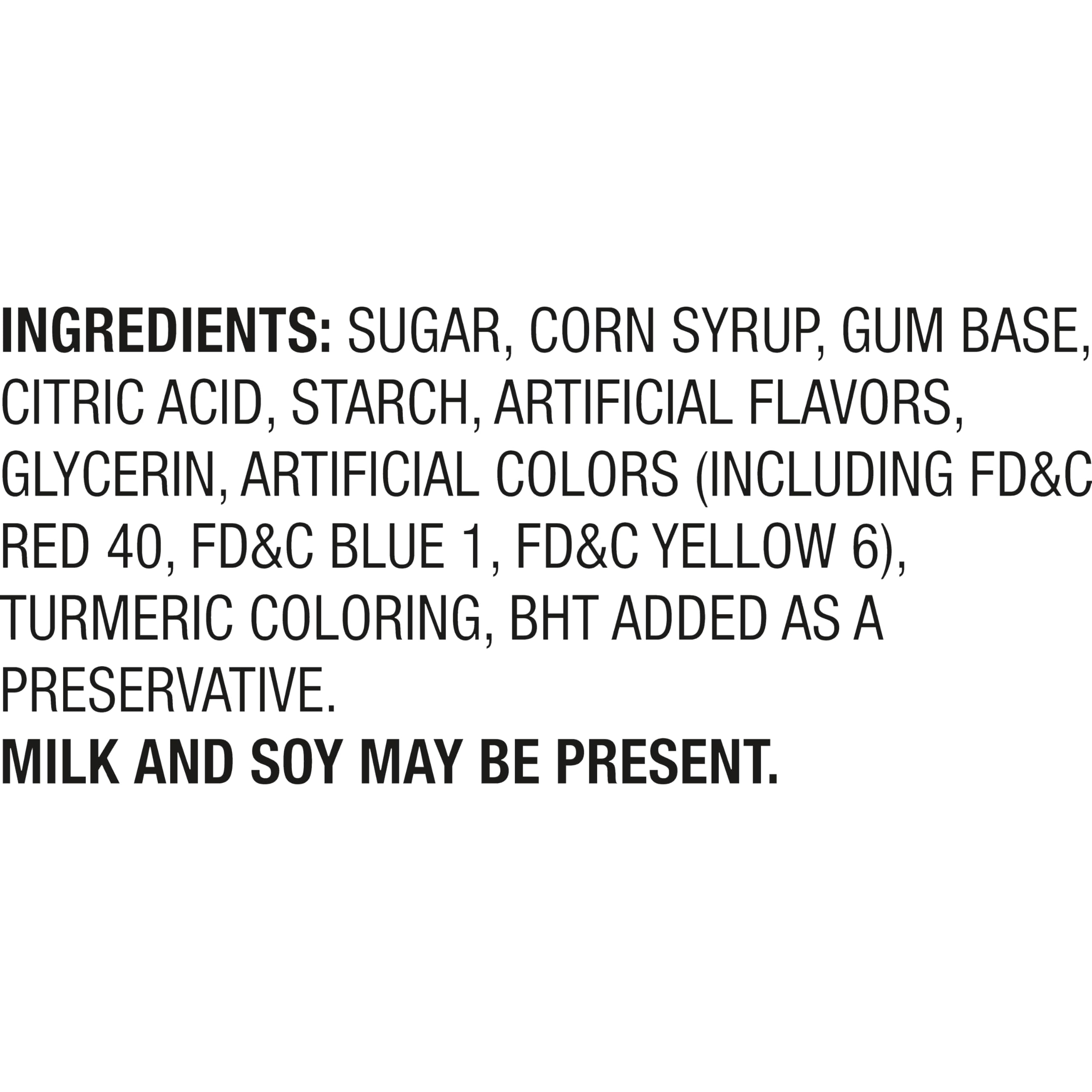 Charms surtido de paletas de colores que muestra sabores Blue Razzbery y Extreme Lemonade