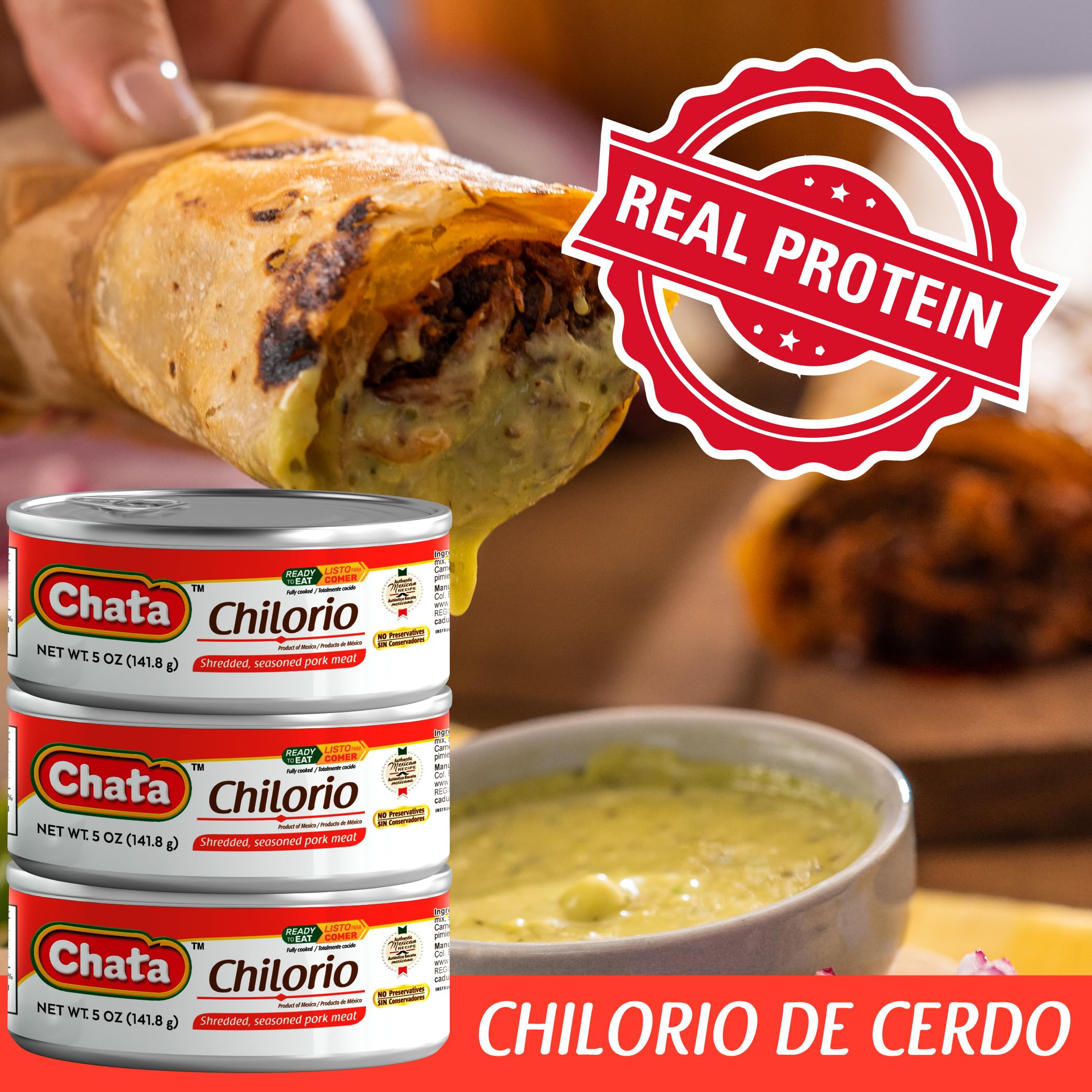 Chata chilorio pack de 6 latas ideal para despensa y ahorro