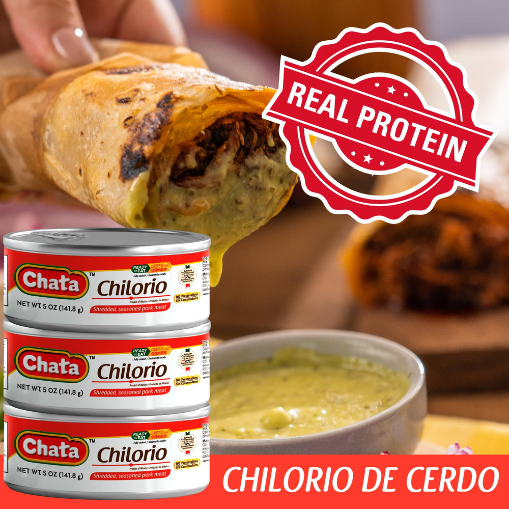 Chata chilorio pack de 6 latas ideal para despensa y ahorro